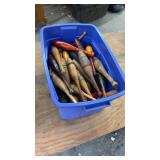 Collection of Vintage Wooden Indian Clubs and Parts