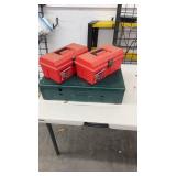 KampKook Camp Stove with 2 Plastic Toolboxes