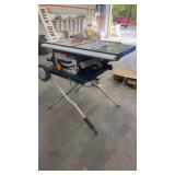 Ryobi 10 Inch Portable Table Saw with Folding Stand and Wheels