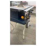 Ryobi 10 Inch Portable Table Saw with Folding Stand and Wheels