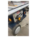 Ryobi 10 Inch Portable Table Saw with Folding Stand and Wheels