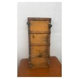 Vintage Pioneer Model 77 Wooden Creeper with Metal Casters