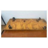 Vintage Champion Auto Stores Wooden Creeper with Wheels