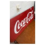 Vintage Coca-Cola Red Metal Advertising Sign