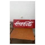 Vintage Coca-Cola Red Metal Advertising Sign