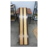 L.L. Bean Fleur du Snow Wooden Toboggan Sled with Cushion