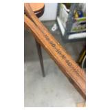 Vintage Wooden Snowshoes with Leather Bindings