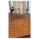 Vintage Wooden Snow Sled with Metal Runners