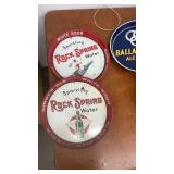 Collection of 5 Vintage Metal Advertising Serving Trays