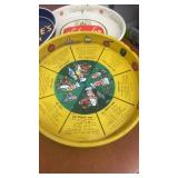 Collection of 5 Vintage Metal Advertising Serving Trays