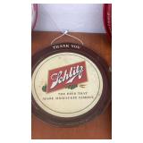 Collection of 8 Vintage Beer Advertising Trays - Budweiser, Schmidt, Edelweiss, Schlitz and More