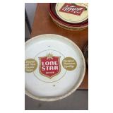 Collection of 8 Vintage Beer Advertising Trays - Budweiser, Schmidt, Edelweiss, Schlitz and More