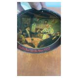 Collection of 8 Vintage Beer Advertising Trays - Budweiser, Schmidt, Edelweiss, Schlitz and More
