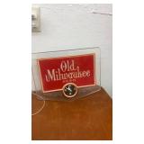 Old Milwaukee Beer Vintage Advertising Clock Sign