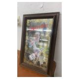 Vintage Olympia Beer Acid Etched Mirror by Lucid Lines 1979