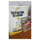 Collection of 4 Vintage Liquor Advertising Signs and Displays