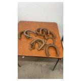 Collection of Assorted Vintage Metal Horseshoes
