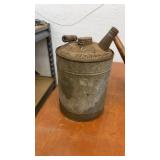 Set of 3 Vintage Metal Oil Cans and Watering Can