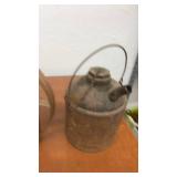 Set of 3 Vintage Metal Oil Cans and Watering Can