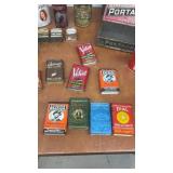 Collection of 23 Vintage Advertising Tins and Tobacco Tins