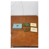 Collection of Vintage Cigarette and Tobacco Tins Including Omar, Lucky Strike, Chesterfield