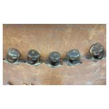 Vintage Bottle Opener Collection with Wall Mounts and Coca-Cola Tin