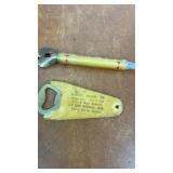 Vintage Bottle Opener Collection with Wall Mounts and Coca-Cola Tin