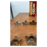 Vintage Bottle Opener Collection with Wall Mounts and Coca-Cola Tin