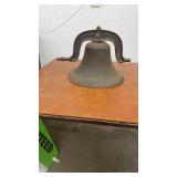 Antique 1886 C.S. Bell & Co. No. 1 Yoke Cast Iron School or Farm Bell