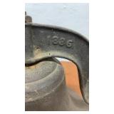 Antique 1886 C.S. Bell & Co. No. 1 Yoke Cast Iron School or Farm Bell