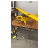 Vintage Yellow RC Piper Cub Model Airplane with Skis 59” by 38”