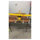 Vintage Yellow RC Piper Cub Model Airplane with Skis 59” by 38”