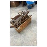 Collection of Vintage Hand Tools with Remington Express Wooden Box