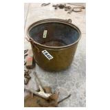 Assorted Vintage Hardware with Metal Pail and Wire Brush