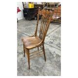 Vintage Wooden Spindle Back Dining Chair