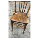 Vintage Wooden Spindle Back Dining Chair