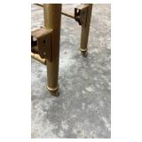Antique Brass Twin Bed Frame with Casters