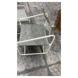 Pair of Folding Patio Chairs with Metal Frames