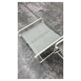 Pair of Folding Patio Chairs with Metal Frames