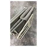 Pair of Folding Patio Chairs with Metal Frames