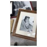 Collection of Framed Black and White Celebrity Photographs