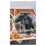 Set of 2 Vintage Circus Posters Tiger and Gorilla