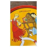 Vintage Ritz Crackers Advertising Tin Tray with Flapper Design