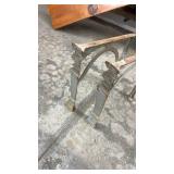 Pair of Vintage Cast Iron Bench Legs with Ornate Design