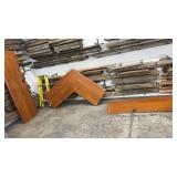 Set of 3 Wooden Table Tops with Corner Piece