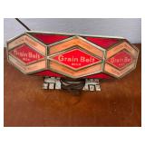 Vintage Grain Belt Beer Illuminated Bar Sign