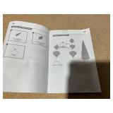 Costway 5ft Unlit Artificial Slim Pencil Christmas Tree with Metal Stand White