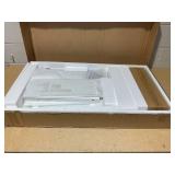 Costzon Easel for Kids, Wooden Art Center with Double-Sided Blackboard & Whiteboard, Paper Roll for Drawing, Crafts, Writing, Toddler Activity Table with Storage, Kids Table and Chair Set (Grey)