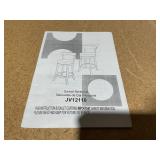 Costway Set of 2 Counter Height Bar Stools 360° Swivel Upholstered Seat Kitchen Chairs