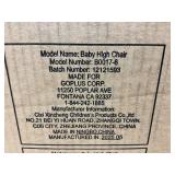 HONEY JOY Baby High Chair, 6-in-1 Convertible Wooden Highchair for Babies and Toddlers/Table Set/Toddler Chair with Safety Harness, 4-Position Removable Feeding Tray (Gray)